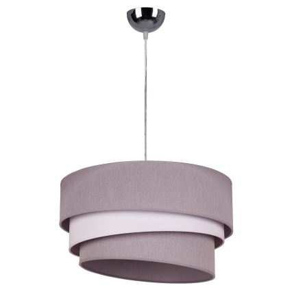 Duolla - Luster na sajli TRIO 1xE27/40W/230V pr. 45 cm siva/bijela