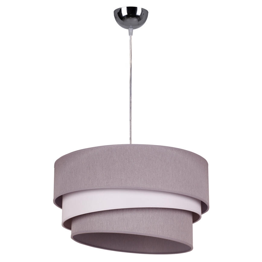 Duolla - Luster na sajli TRIO 1xE27/40W/230V pr. 45 cm siva/bijela