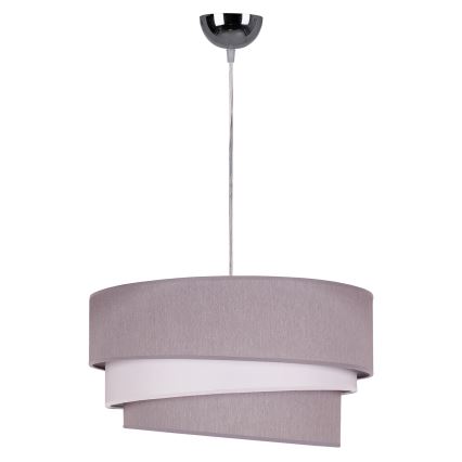 Duolla - Luster na sajli TRIO 1xE27/40W/230V pr. 45 cm siva/bijela