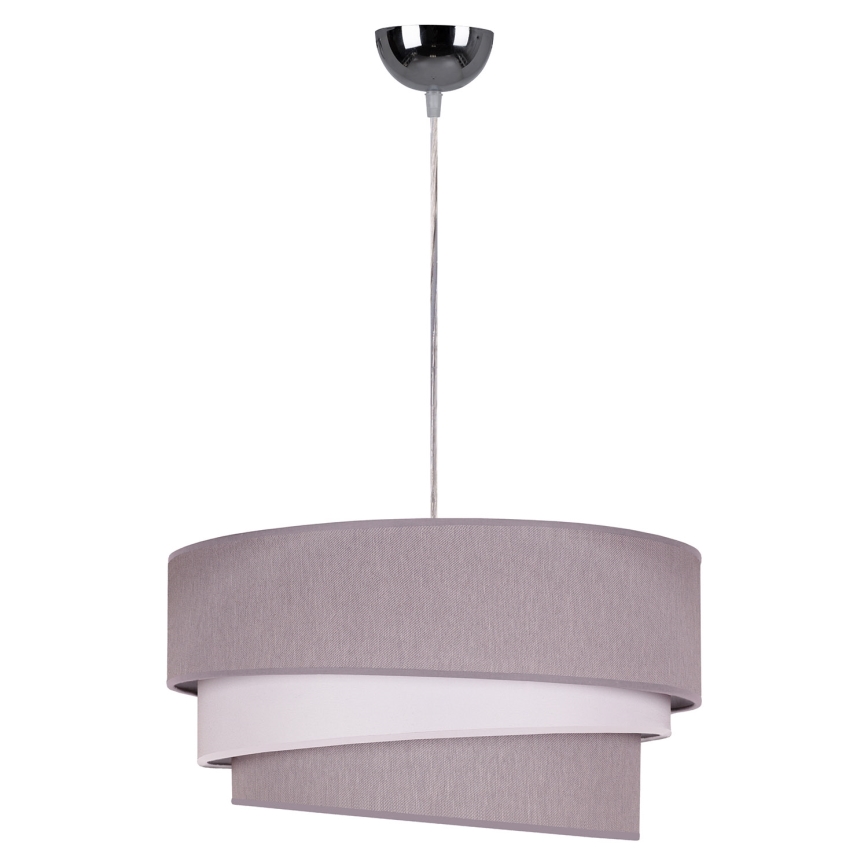 Duolla - Luster na sajli TRIO 1xE27/40W/230V pr. 45 cm siva/bijela