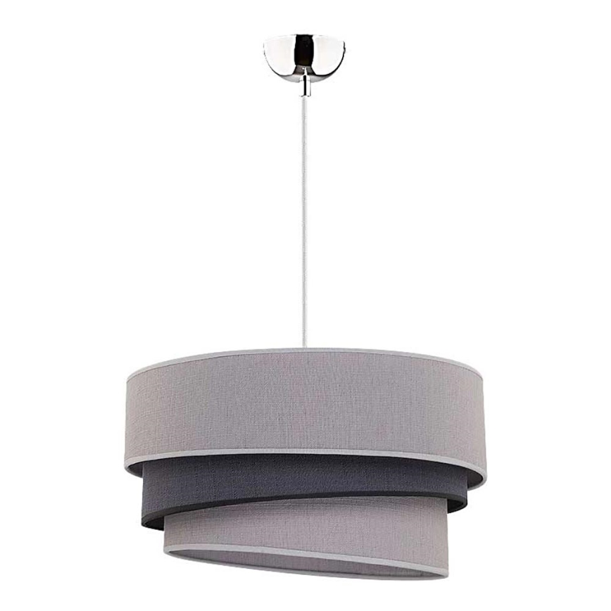 Duolla - Luster na sajli TRIO 1xE27/40W/230V pr. 45 cm siva/crna
