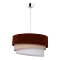 Duolla - Luster na sajli TRIO 1xE27/40W/230V pr. 45 cm smeđa/bež/bijela