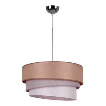 Duolla - Luster na sajli TRIO 1xE27/40W/230V pr. 45 cm smeđa/siva/srebrna