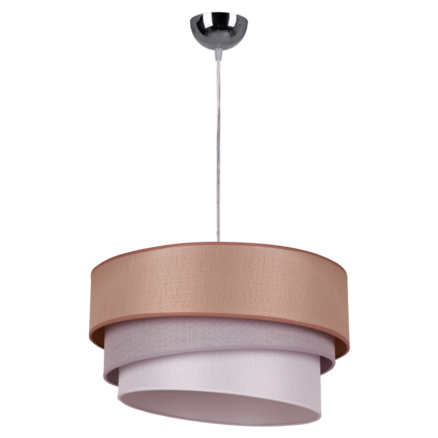 Duolla - Luster na sajli TRIO 1xE27/40W/230V pr. 45 cm smeđa/siva/srebrna