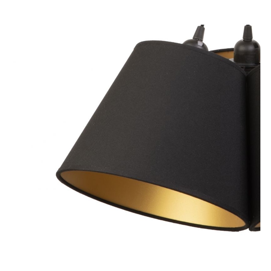 Duolla - Luster na sajli TWIGGY 3xE27/40W/230V pr. 45 cm crna