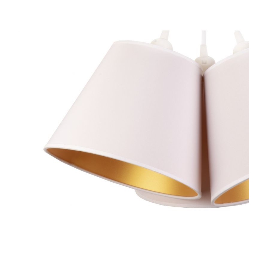 Duolla - Luster na sajli TWIGGY 3xE27/40W/230V pr. 60 cm bijela