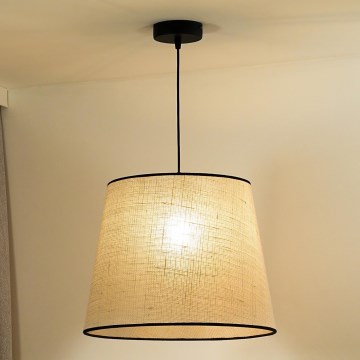 Duolla - Luster na sajli YUTE 1xE27/15W/230V pr. 38 cm siva/crna
