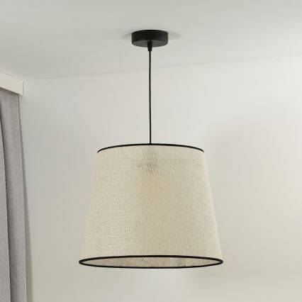 Duolla - Luster na sajli YUTE 1xE27/15W/230V pr. 38 cm siva/crna