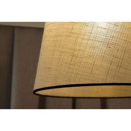Duolla - Luster na sajli YUTE 1xE27/15W/230V pr. 38 cm siva/crna