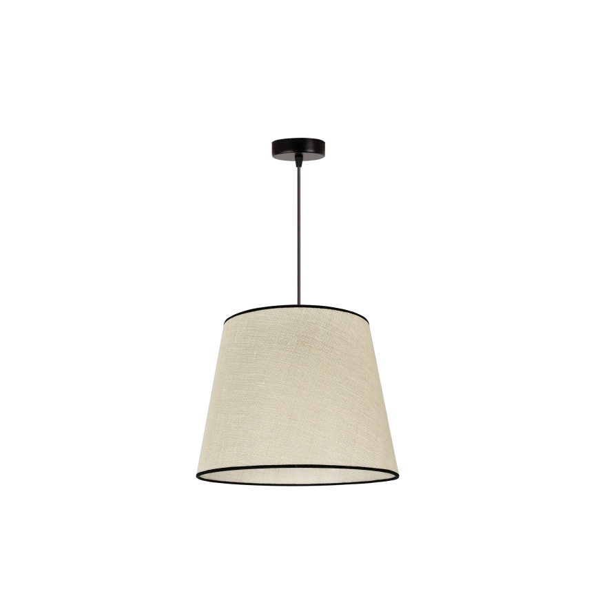 Duolla - Luster na sajli YUTE 1xE27/15W/230V pr. 38 cm siva/crna