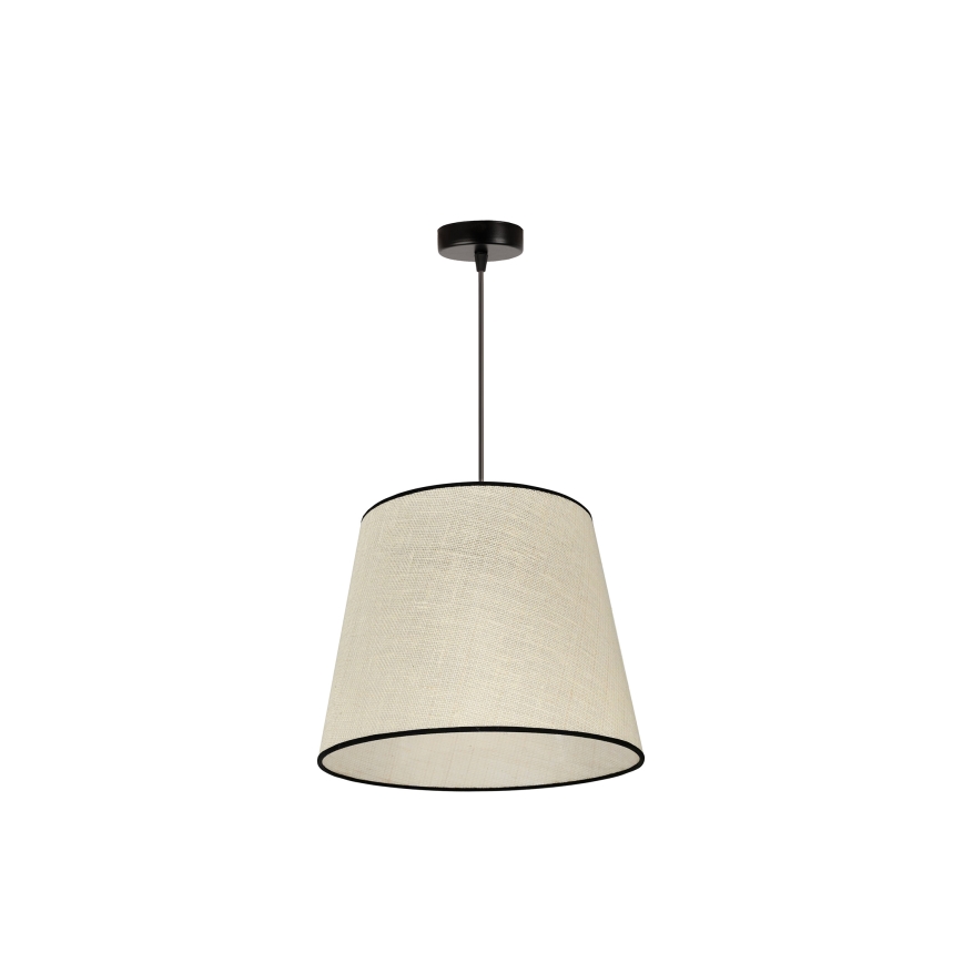 Duolla - Luster na sajli YUTE 1xE27/15W/230V pr. 38 cm siva/crna
