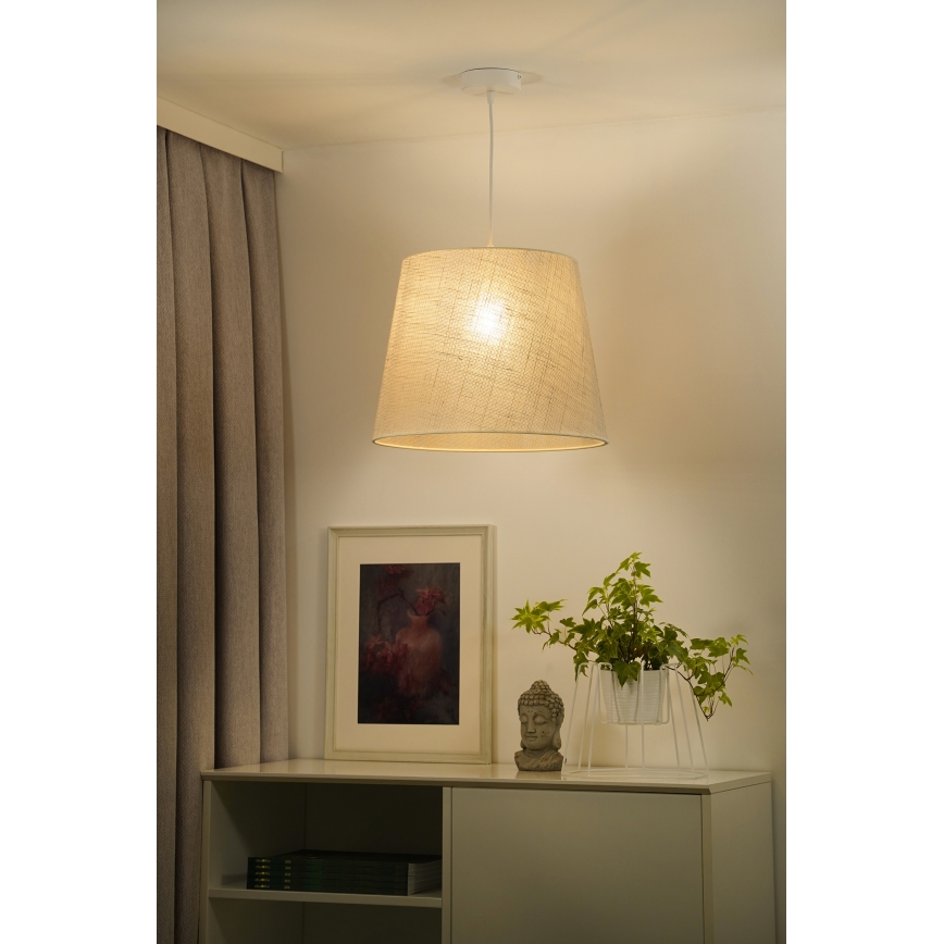Duolla - Luster na sajli YUTE 1xE27/15W/230V pr. 38 cm siva