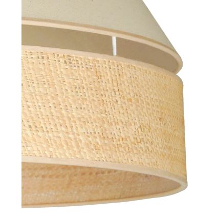 Duolla - Luster na sajli YUTE AVIGNON 1xE27/15W/230V pr. 60 cm krem/bež