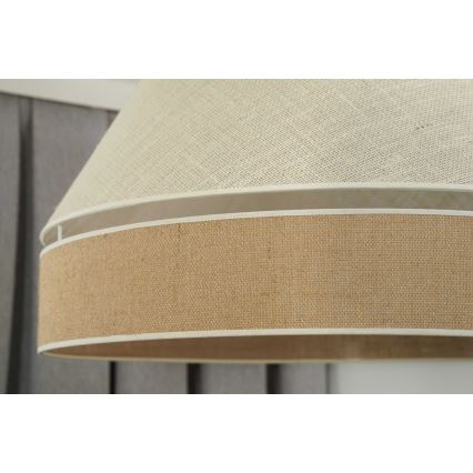 Duolla - Luster na sajli YUTE AVIGNON 1xE27/15W/230V pr. 60 cm siva/smeđa