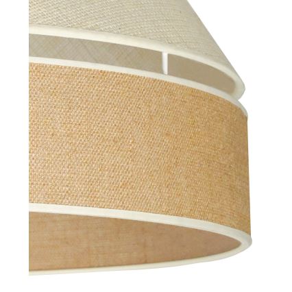 Duolla - Luster na sajli YUTE AVIGNON 1xE27/15W/230V pr. 60 cm siva/smeđa