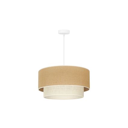 Duolla - Luster na sajli YUTE BOHO 1xE27/15W/230V pr. 45 cm smeđa/krem