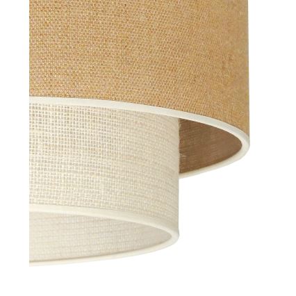 Duolla - Luster na sajli YUTE BOHO 1xE27/15W/230V pr. 45 cm smeđa/krem