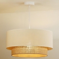 Duolla - Luster na užetu BOHO 1xE27/40W/230V promjer 45 cm krem/ smeđa