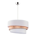 Duolla - Luster na užetu TRIO 1xE27/40W/230V pr. 45 cm zlatna/bijela