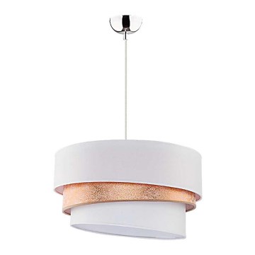 Duolla - Luster na užetu TRIO 1xE27/40W/230V pr. 45 cm zlatna/bijela