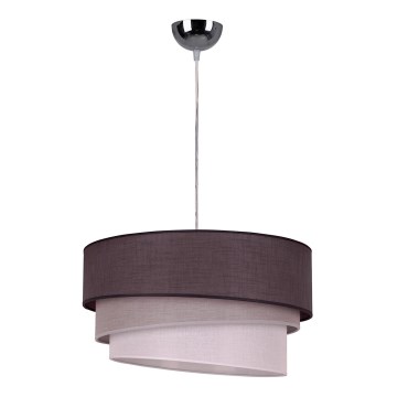 Duolla - Luster na užetu TRIO 1xE27/40W/230V promjer 45 cm antracit/siva/bijela