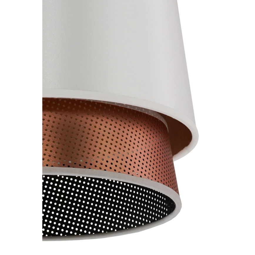 Duolla - Nadgradni luster BELL SHINY 1xE27/15W/230V pr. 25 cm bijela/bakrena