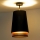 Duolla - Nadgradni luster BELL SHINY 1xE27/15W/230V pr. 25 cm crna/bakrena