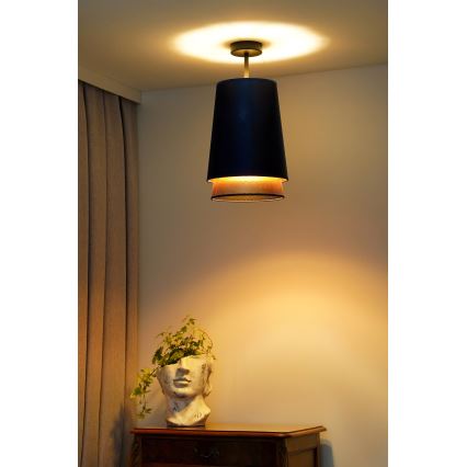 Duolla - Nadgradni luster BELL SHINY 1xE27/15W/230V pr. 25 cm plava/bakrena