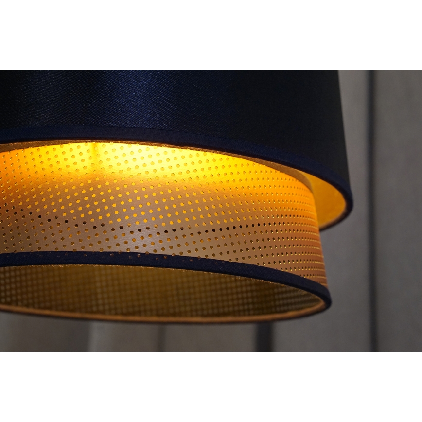 Duolla - Nadgradni luster BELL SHINY 1xE27/15W/230V pr. 25 cm plava/bakrena