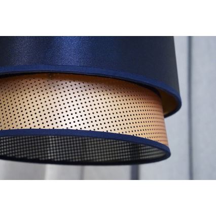 Duolla - Nadgradni luster BELL SHINY 1xE27/15W/230V pr. 25 cm plava/bakrena