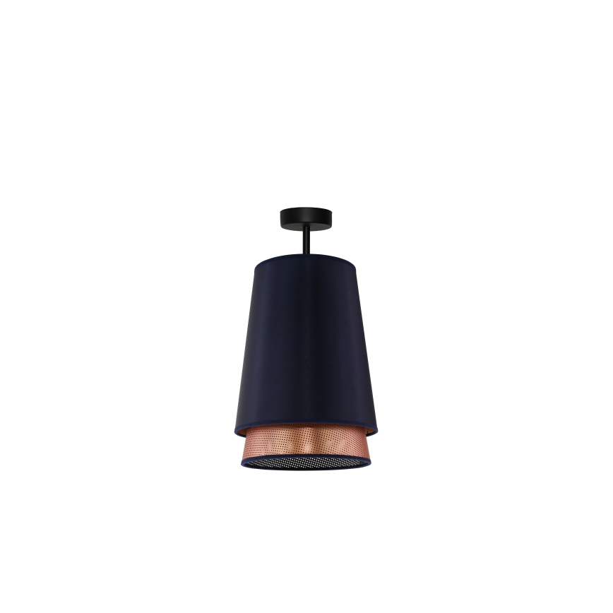 Duolla - Nadgradni luster BELL SHINY 1xE27/15W/230V pr. 25 cm plava/bakrena