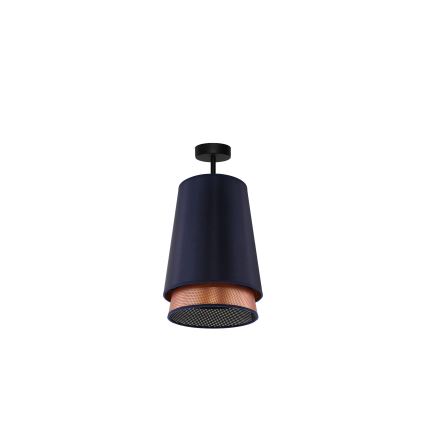 Duolla - Nadgradni luster BELL SHINY 1xE27/15W/230V pr. 25 cm plava/bakrena