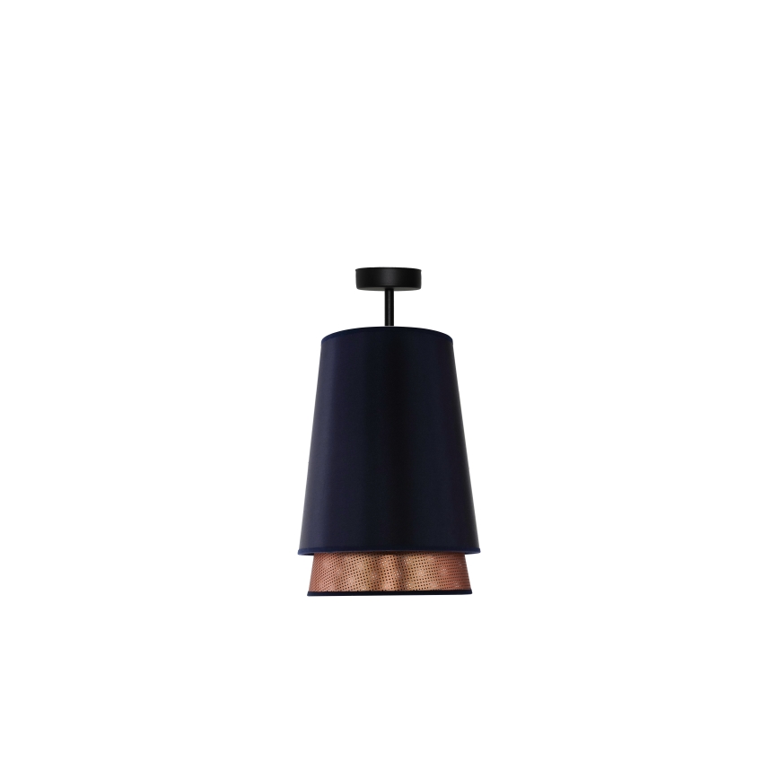 Duolla - Nadgradni luster BELL SHINY 1xE27/15W/230V pr. 25 cm plava/bakrena