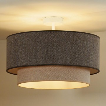 Duolla - Nadgradni luster BOHO ECO RECYCLING 1xE27/15W/230V pr. 45 cm smeđa/krem