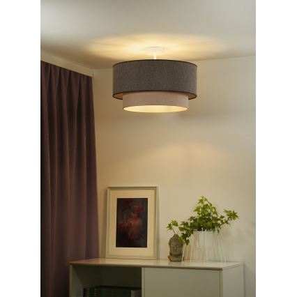 Duolla - Nadgradni luster BOHO ECO RECYCLING 1xE27/15W/230V pr. 45 cm smeđa/krem