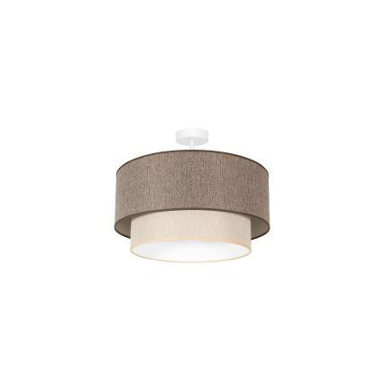 Duolla - Nadgradni luster BOHO ECO RECYCLING 1xE27/15W/230V pr. 45 cm smeđa/krem
