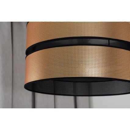 Duolla - Nadgradni luster COPPER SHINY 1xE27/15W/230V pr. 40 cm bakrena/crna