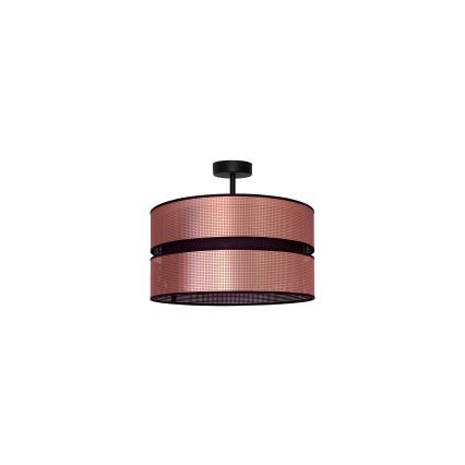 Duolla - Nadgradni luster COPPER SHINY 1xE27/15W/230V pr. 40 cm bakrena/crna