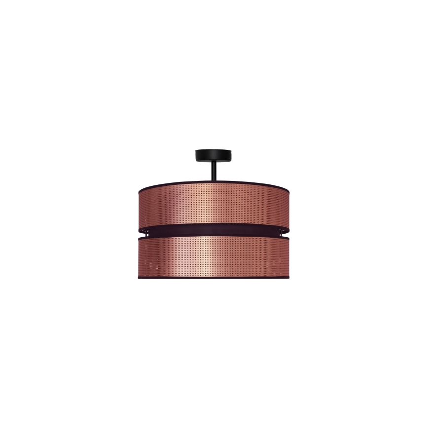 Duolla - Nadgradni luster COPPER SHINY 1xE27/15W/230V pr. 40 cm bakrena/crna