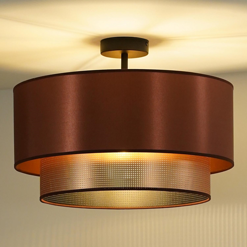 Duolla - Nadgradni luster COPPER SHINY 1xE27/15W/230V pr. 45 cm bakrena