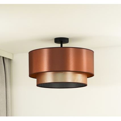 Duolla - Nadgradni luster COPPER SHINY 1xE27/15W/230V pr. 45 cm bakrena
