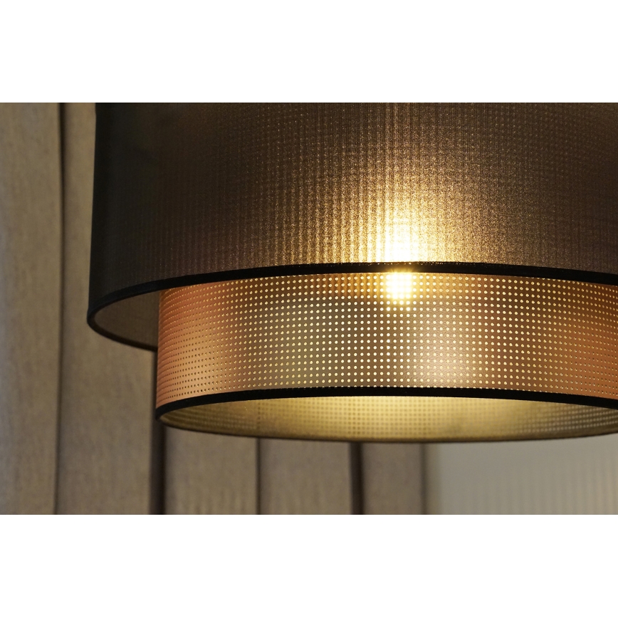 Duolla - Nadgradni luster COPPER SHINY 1xE27/15W/230V pr. 45 cm smeđa/bakrena