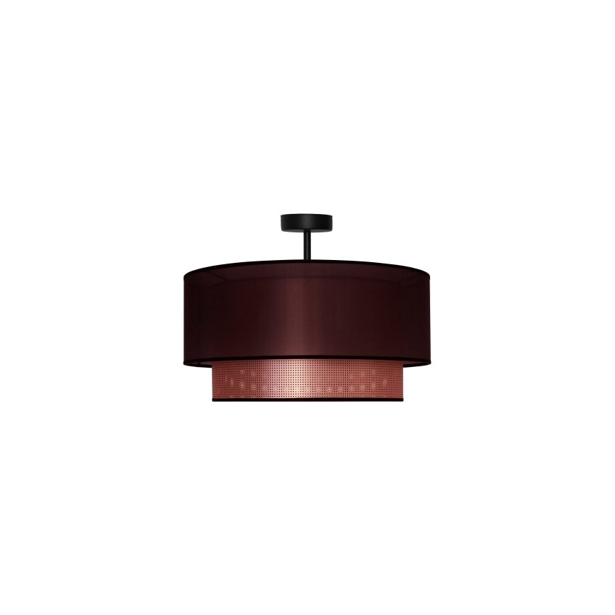 Duolla - Nadgradni luster COPPER SHINY 1xE27/15W/230V pr. 45 cm smeđa/bakrena