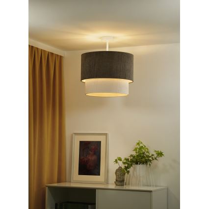 Duolla - Nadgradni luster CORDUROY 1xE27/15W/230V pr. 40 cm smeđa/krem