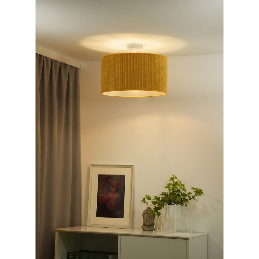 Duolla - Nadgradni luster CORDUROY 1xE27/15W/230V pr. 40 cm žuta