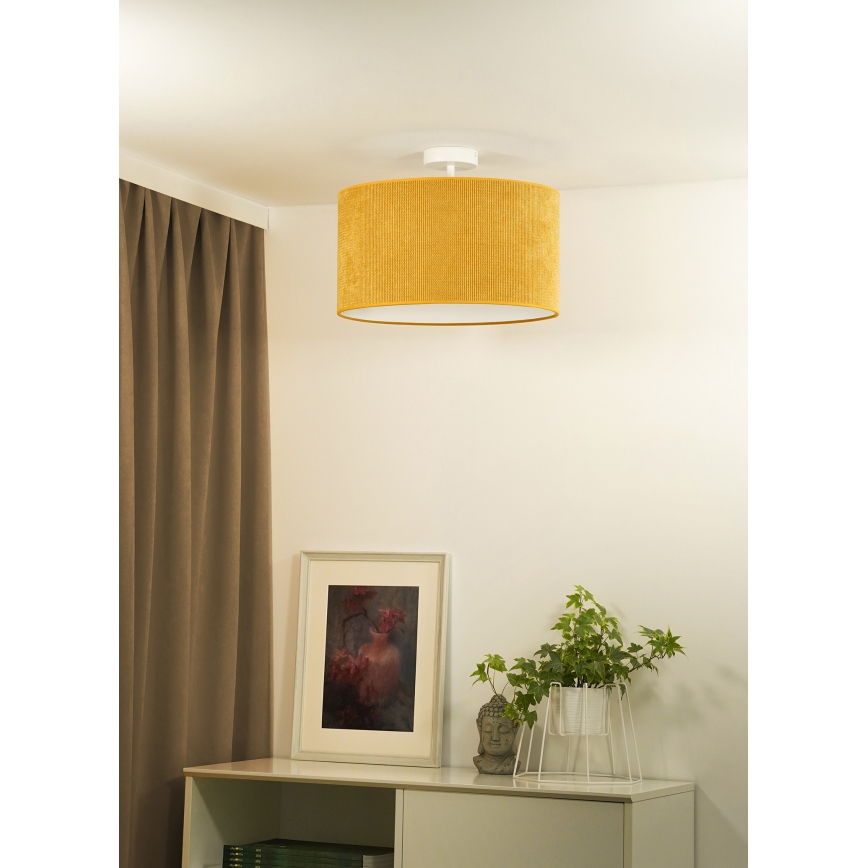 Duolla - Nadgradni luster CORDUROY 1xE27/15W/230V pr. 40 cm žuta