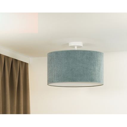 Duolla - Nadgradni luster CORDUROY 1xE27/15W/230V svijetla pr. 40 cm plava