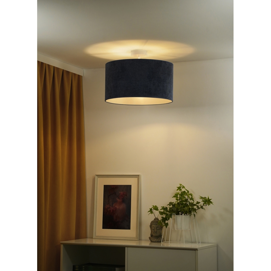 Duolla - Nadgradni luster CORDUROY 1xE27/15W/230V tamna pr. 40 cm plava