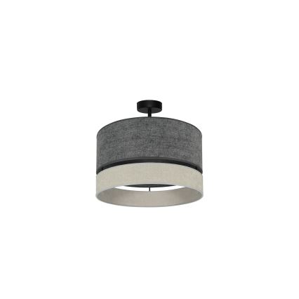 Duolla - Nadgradni luster DOUBLE 1xE27/15W/230V pr. 40 cm siva