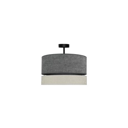 Duolla - Nadgradni luster DOUBLE 1xE27/15W/230V pr. 40 cm siva